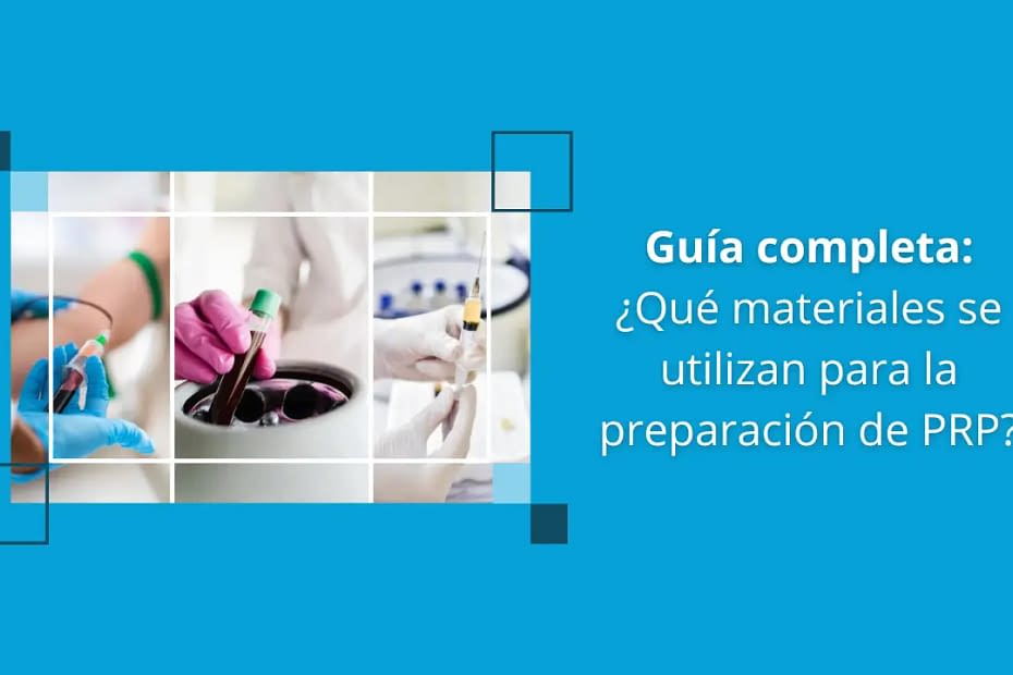 materiales para plasma rico enn plaquetas